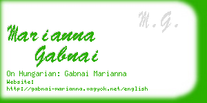 marianna gabnai business card